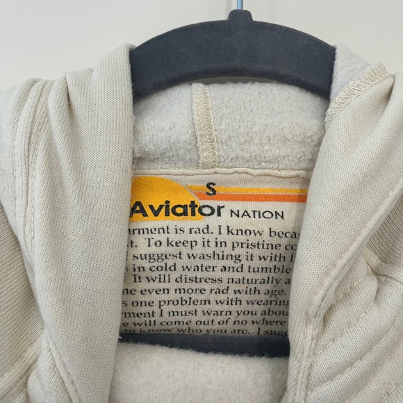 Aviator Nation cream hoodie - perfect for the beach #beach #surf - Picture 5 of 6